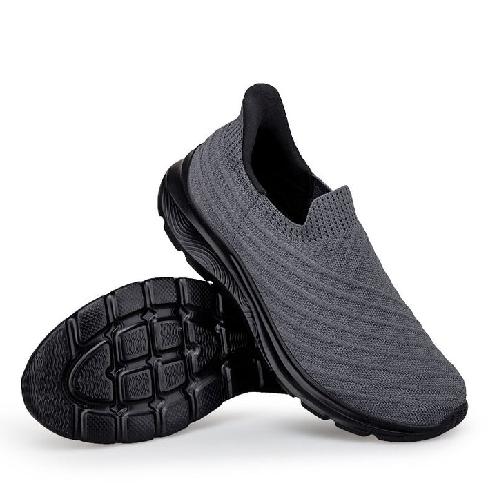 Für Damen: Ergonomische Slip-In-Schuhe, gepolsterte Einlegesohle, stoßdämpfend, rutschfeste Sohle, schnürsenkelfreies Anziehe