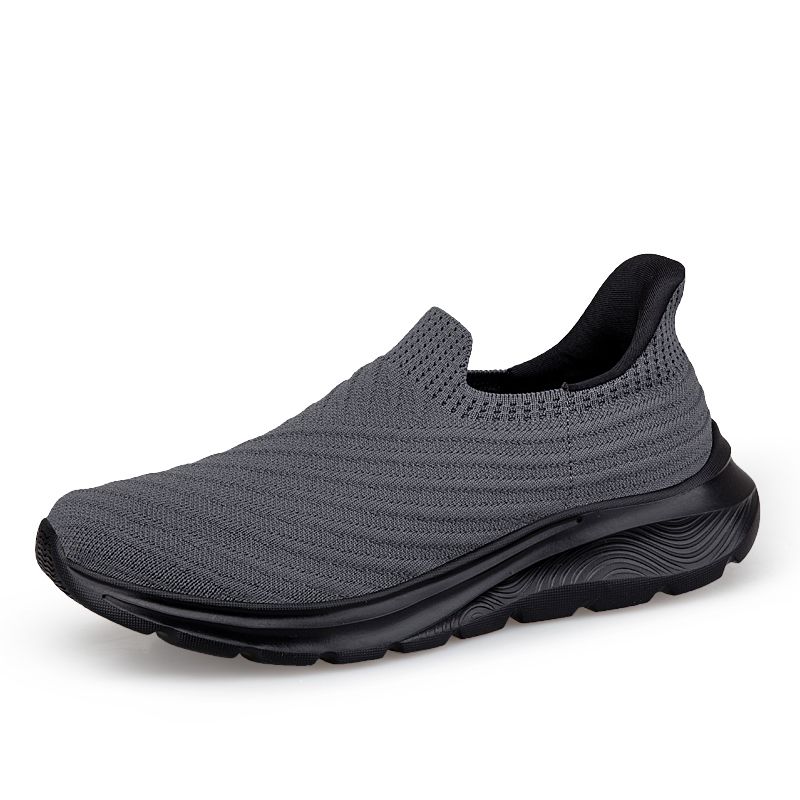 Für Damen: Ergonomische Slip-In-Schuhe, gepolsterte Einlegesohle, stoßdämpfend, rutschfeste Sohle, schnürsenkelfreies Anziehe