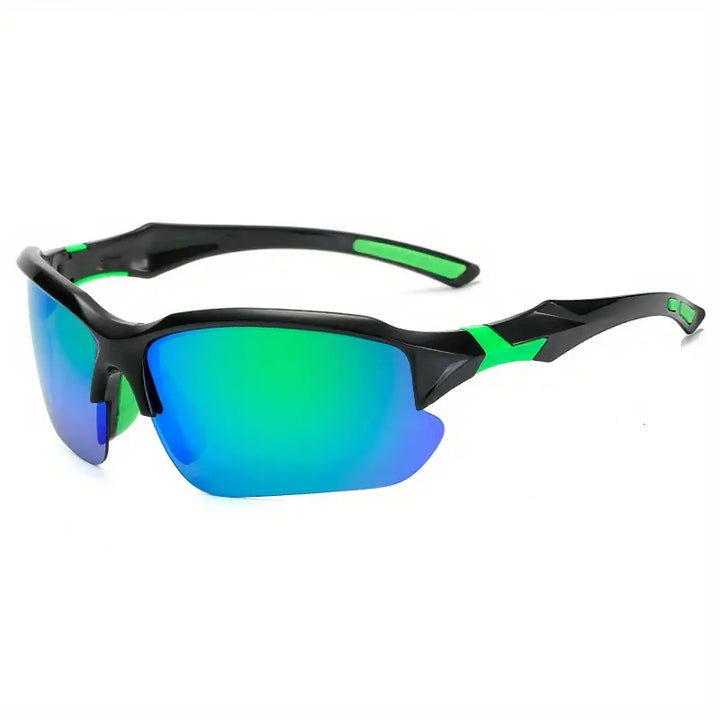 "Gepolarisierte Sportsonnenbrille für Herren, schlankes Design, flexible Rahmen, ideal für Outdoor-Sportarten, UV-Schutz"