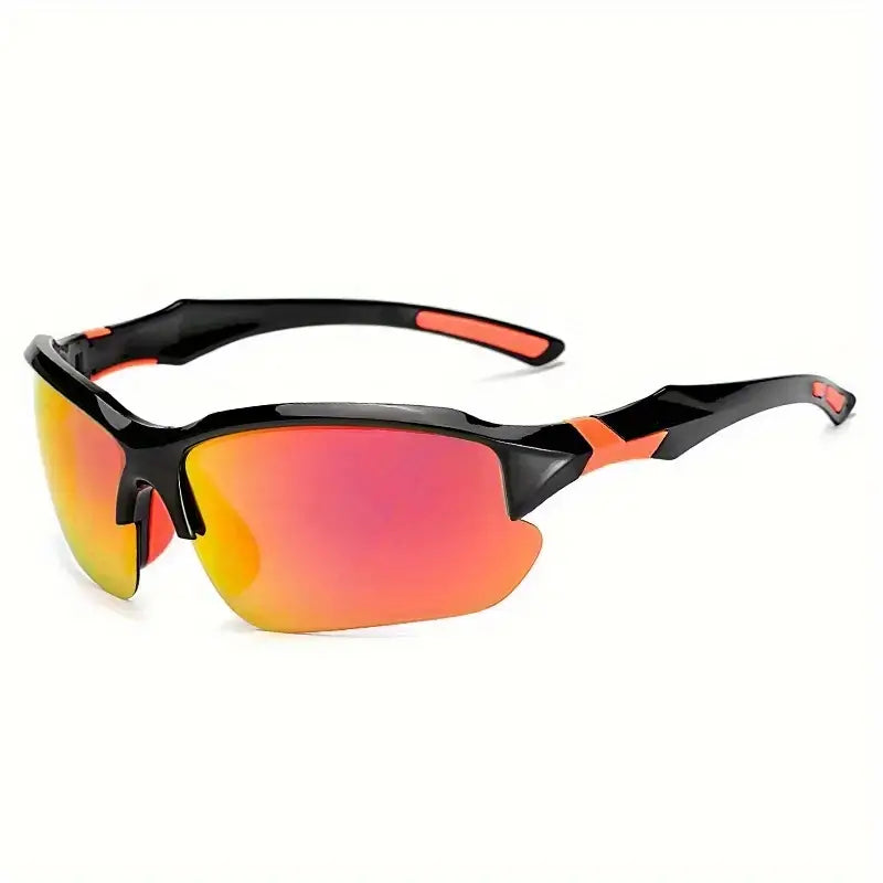 "Gepolarisierte Sportsonnenbrille für Herren, schlankes Design, flexible Rahmen, ideal für Outdoor-Sportarten, UV-Schutz"