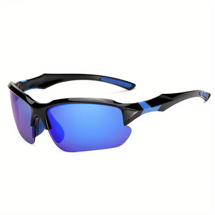 "Gepolarisierte Sportsonnenbrille für Herren, schlankes Design, flexible Rahmen, ideal für Outdoor-Sportarten, UV-Schutz"