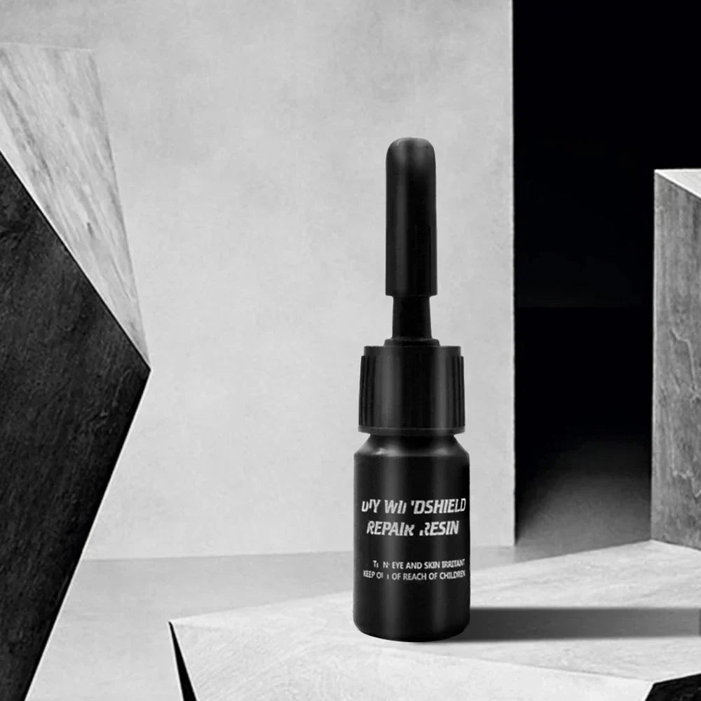 "Glasreparatur-Set für schnelle Fixes; perfekt für Autoscheiben und Handydisplays; benutzerfreundlich und effektiv."