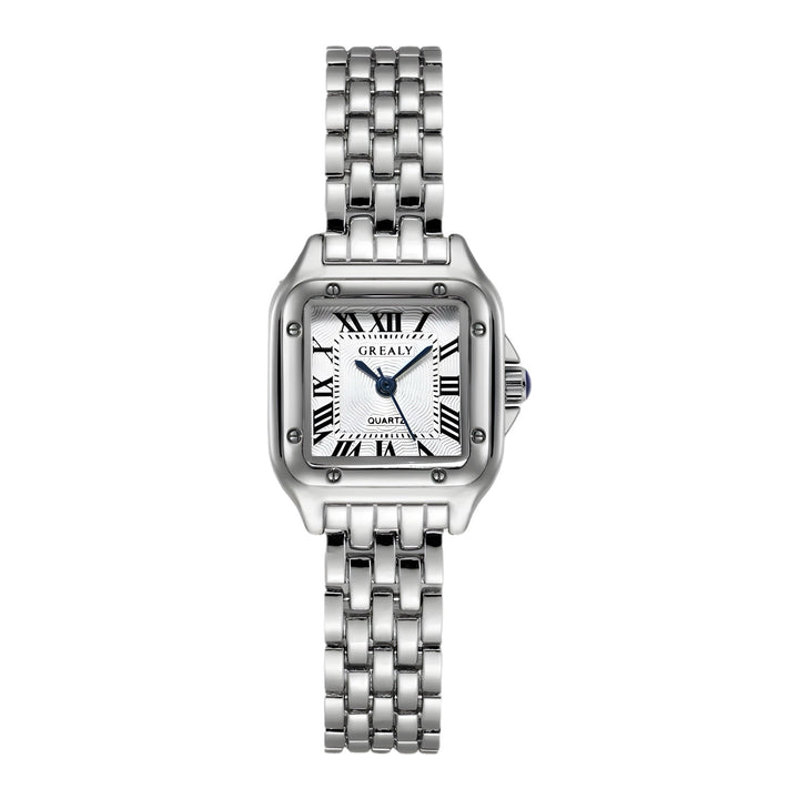 "Goldene Vintage-Uhr mit elegantem Design und feinen Details, stilvoller Luxus für Damen, Nahaufnahme"