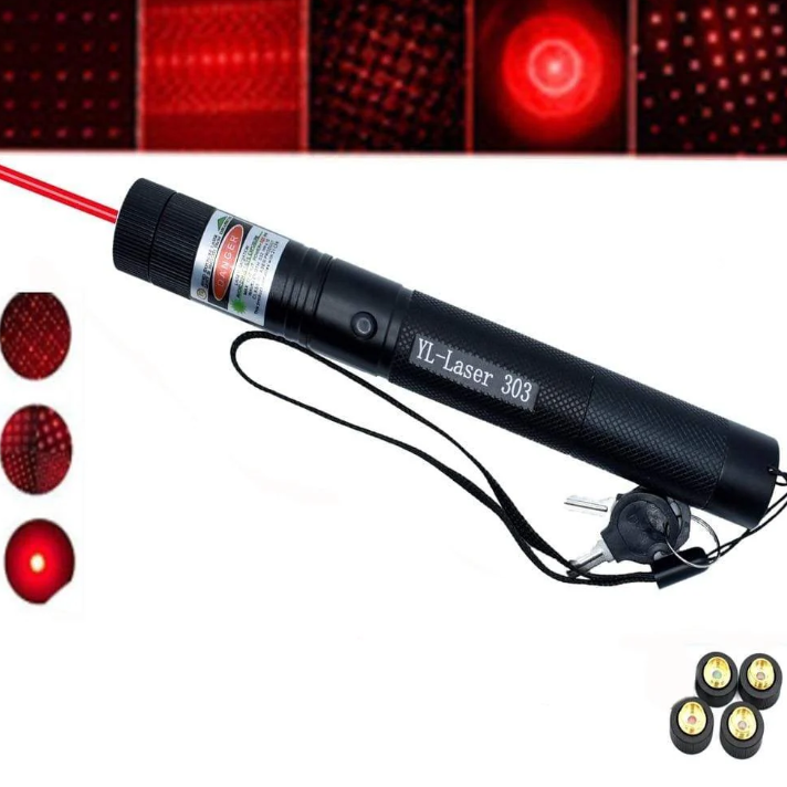 Grüner Hochleistungs-Laserpointer mit robustem Aluminiumgehäuse, ideal für präzise Präsentationen und outdoor Anwendungen.