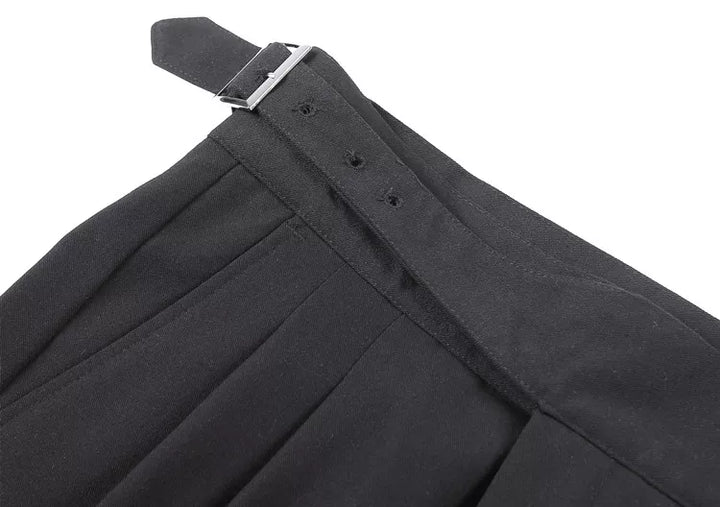 "Gurkha-Hose für Herren, hohe Taille, britischer Stil, elegante 7/8-Länge, flexibles Design, strapazierfähiges Material"