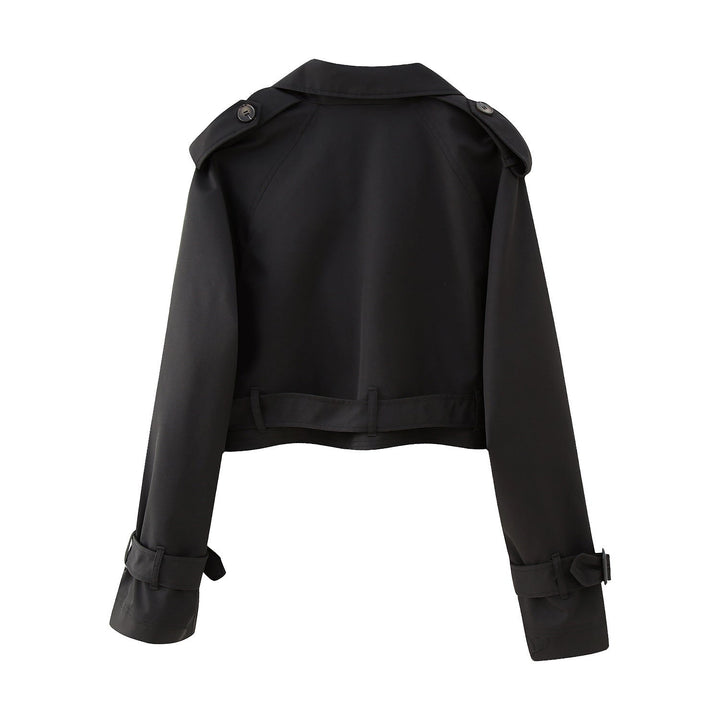 "Heidi Damen Trenchcoat, kurz, zeitlose Eleganz, Gürtel, klassische Farben, stilvoll kombinierbar, hochwertiges Material"