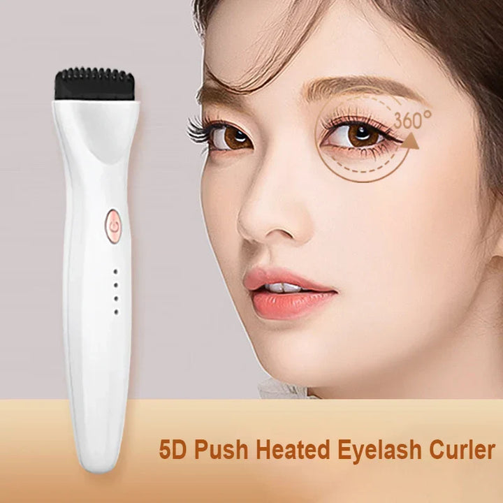 "Heizbare Wimpernzange für perfekte, langanhaltende Locken, 360° Schwung-Design, ideal für präzises Wimpernstyling."