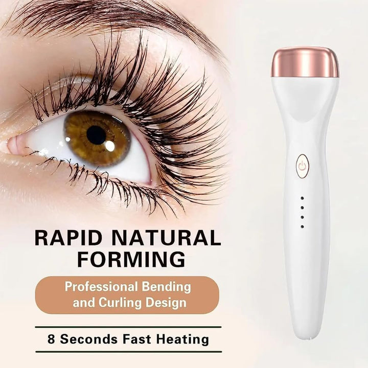 "Heizbare Wimpernzange für perfekte, langanhaltende Locken, 360° Schwung-Design, ideal für präzises Wimpernstyling."
