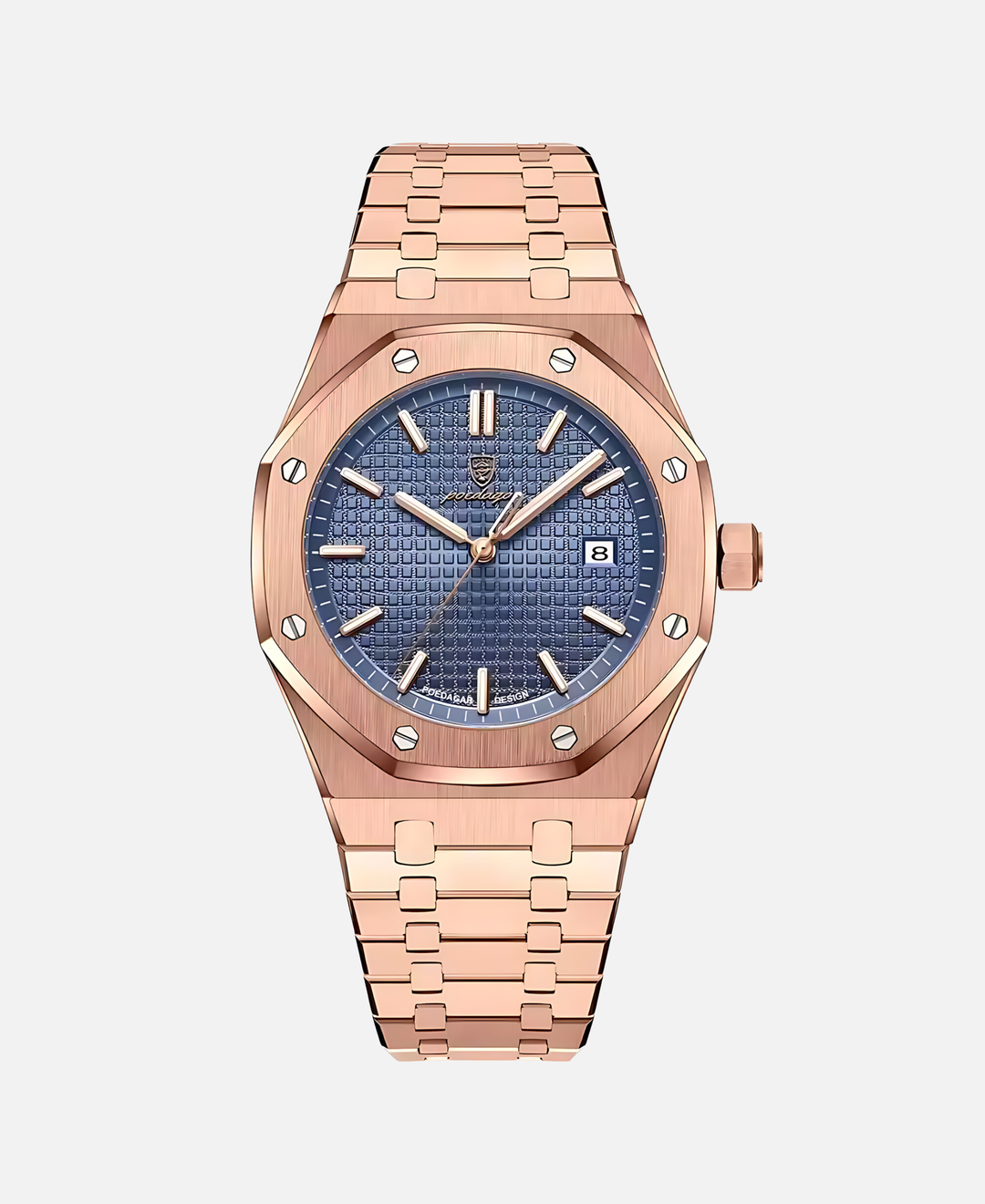 Herren Armbanduhr mit 41mm Edelstahlgehäuse, zeitlos elegant, minimalistisches Design, präzises Quarzwerk, stilvolles Zifferb