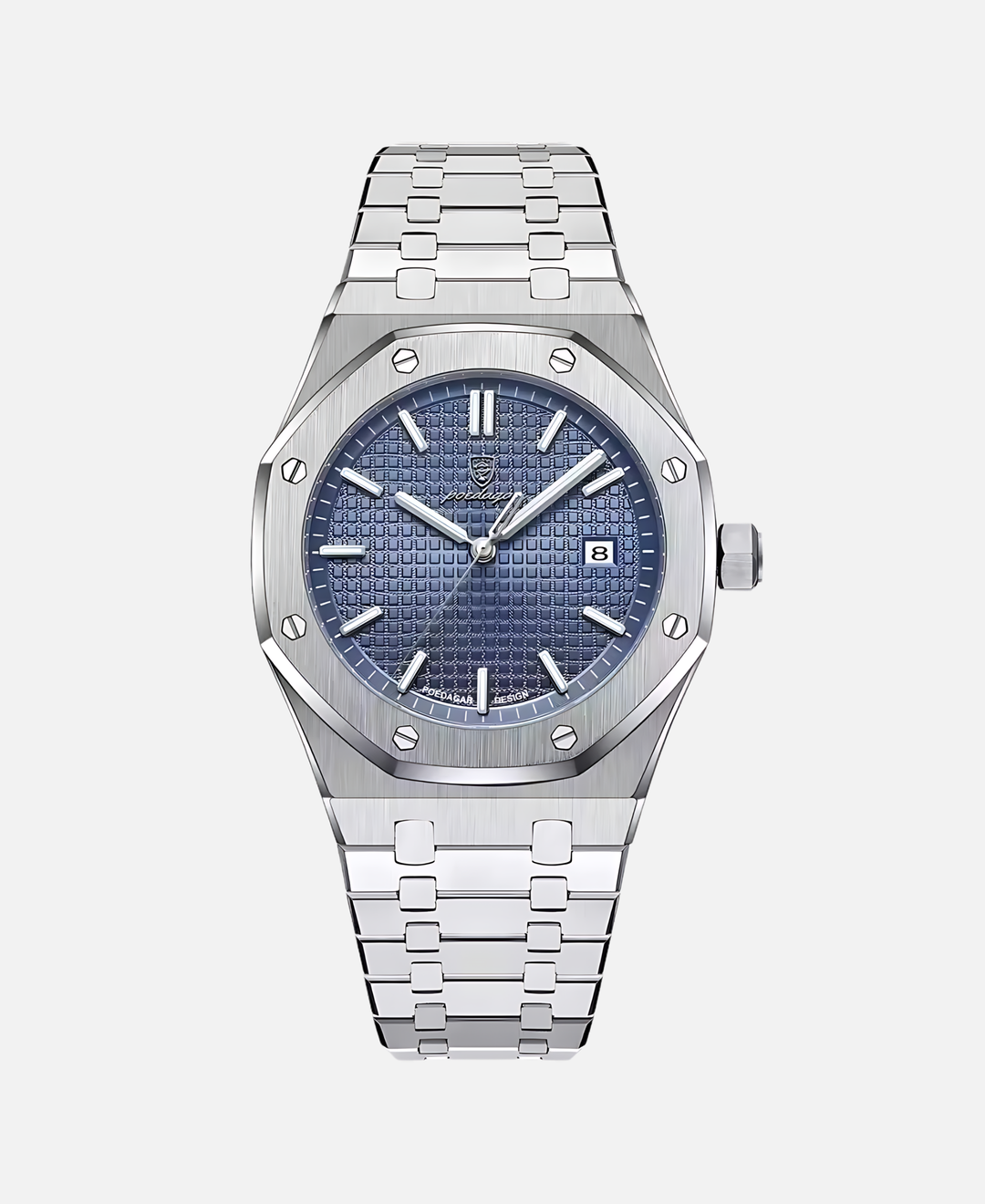 Herren Armbanduhr mit 41mm Edelstahlgehäuse, zeitlos elegant, minimalistisches Design, präzises Quarzwerk, stilvolles Zifferb