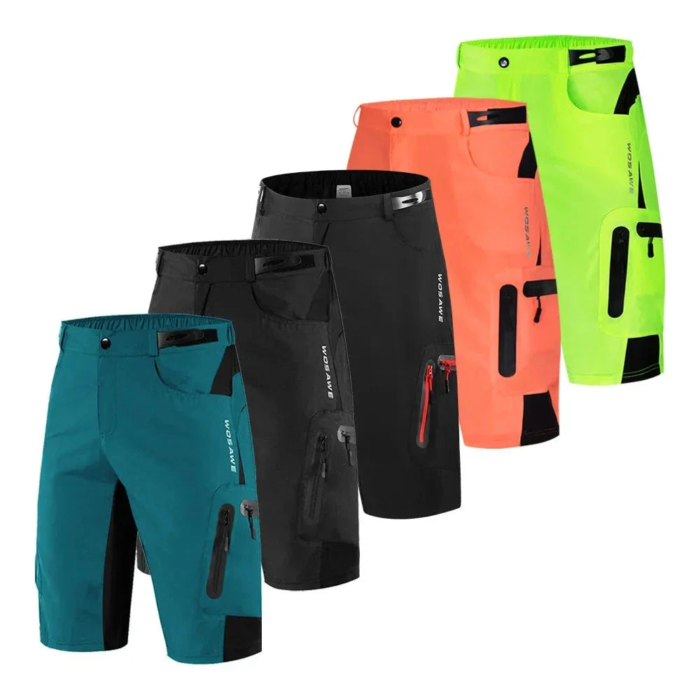 "Herren Cargo Shorts in Grau, funktional mit Reißverschlusstaschen, elastischem Bund, ideal für Outdoor-Abenteuer."