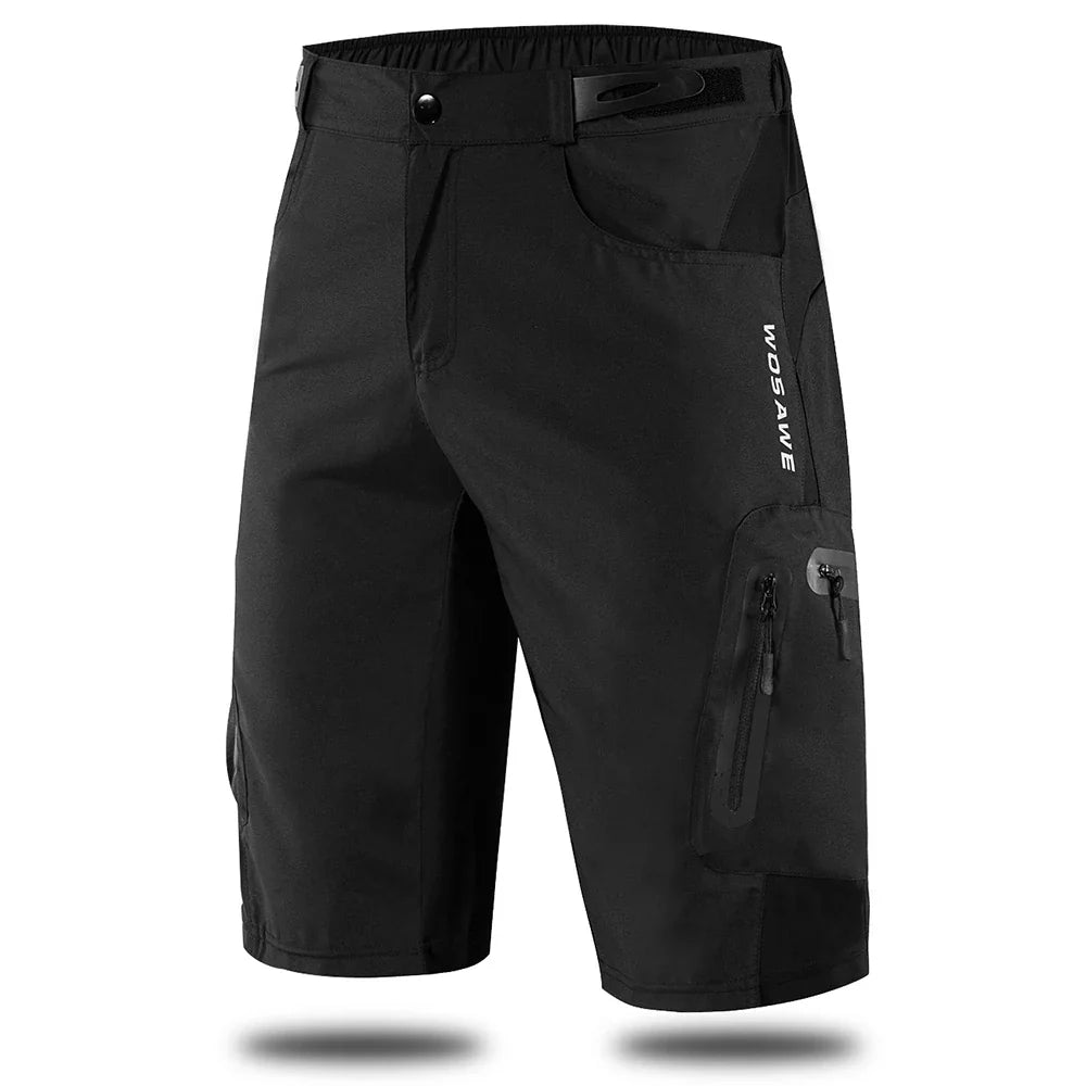 "Herren Cargo Shorts in Grau, funktional mit Reißverschlusstaschen, elastischem Bund, ideal für Outdoor-Abenteuer."