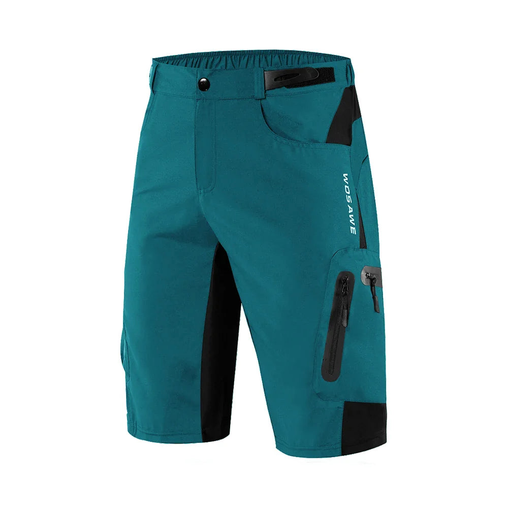 "Herren Cargo Shorts in Grau, funktional mit Reißverschlusstaschen, elastischem Bund, ideal für Outdoor-Abenteuer."