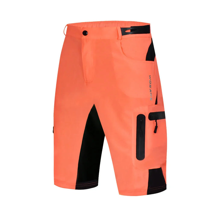 "Herren Cargo Shorts in Grau, funktional mit Reißverschlusstaschen, elastischem Bund, ideal für Outdoor-Abenteuer."