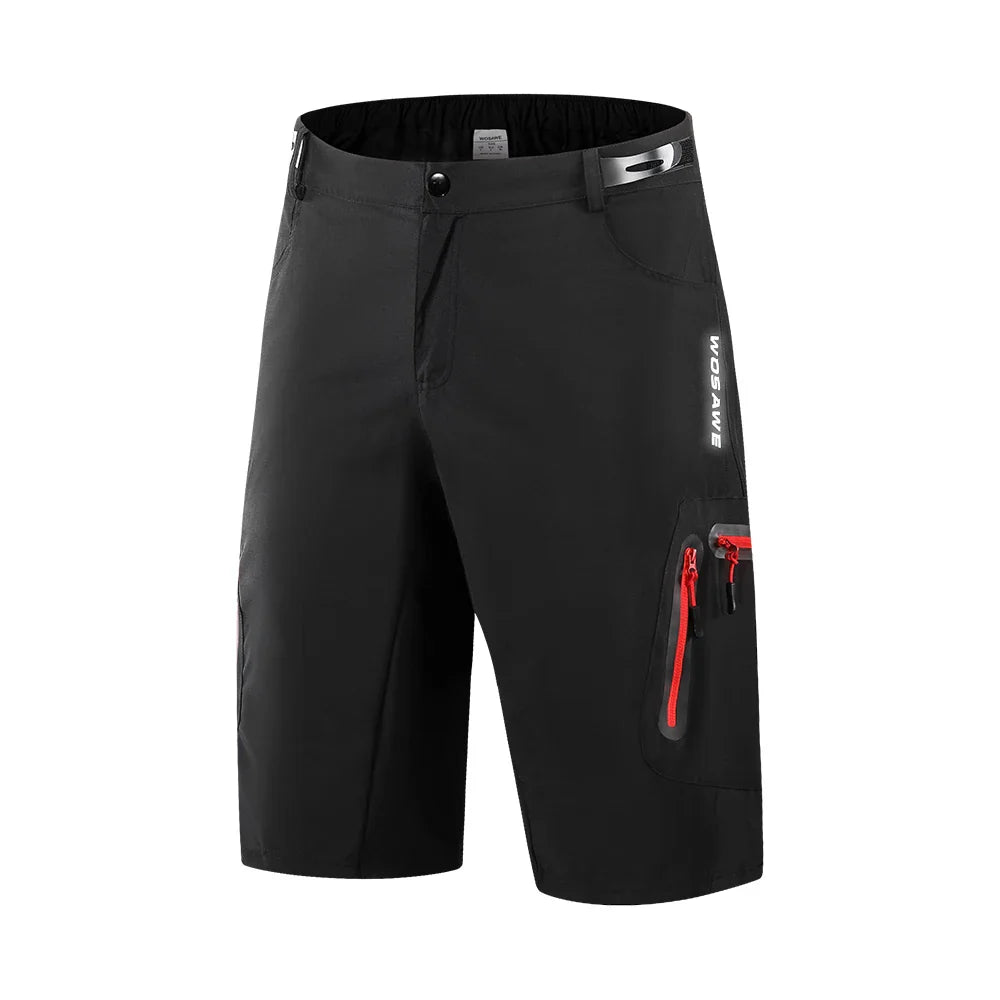 "Herren Cargo Shorts in Grau, funktional mit Reißverschlusstaschen, elastischem Bund, ideal für Outdoor-Abenteuer."