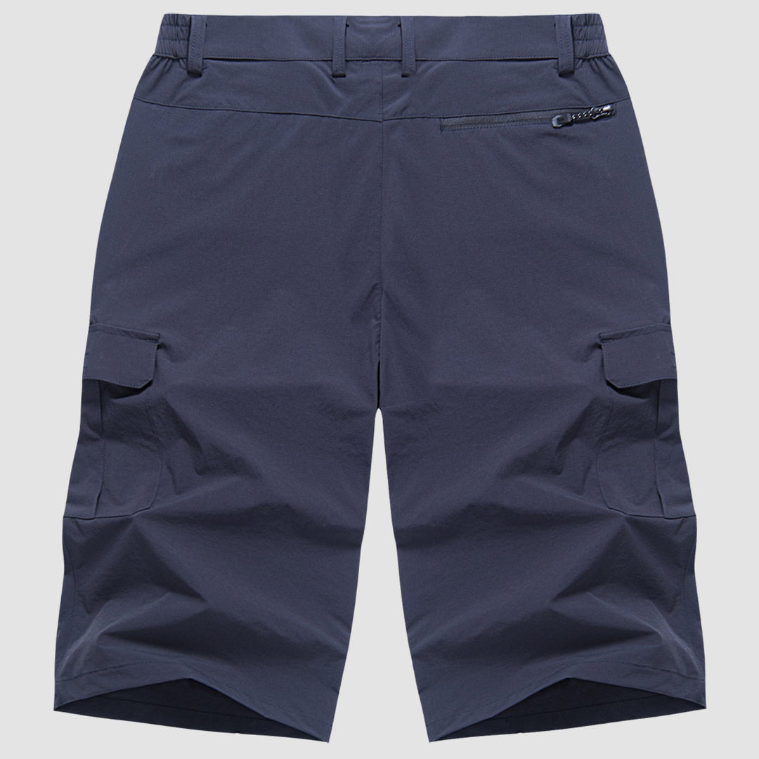 "Herren Cargo Shorts, robust und bequem, mit vielen Taschen, ideal für Outdoor-Abenteuer und Sommeraktivitäten."