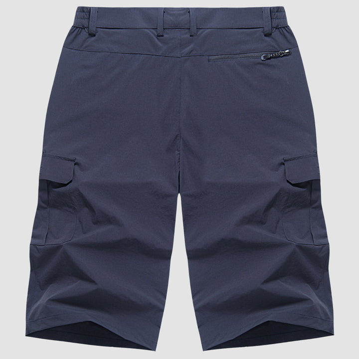 "Herren Cargo Shorts, robust und bequem, mit vielen Taschen, ideal für Outdoor-Abenteuer und Sommeraktivitäten."