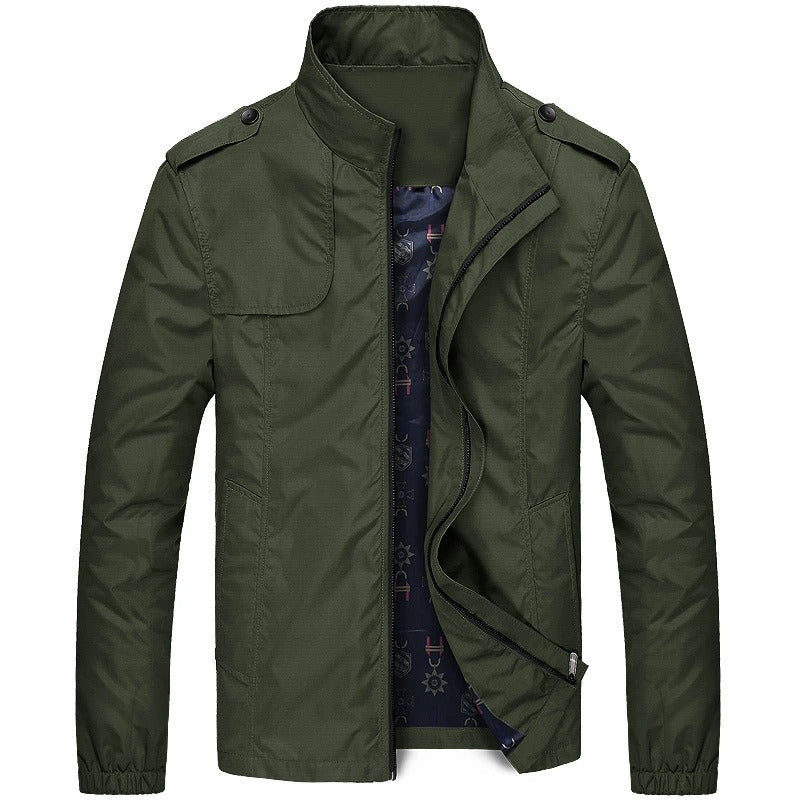 "Herren Cargo-Sommerjacke in Blau, Braun, Grün, Schwarz, lässig, vielseitig, stilvoll, komfortabel."