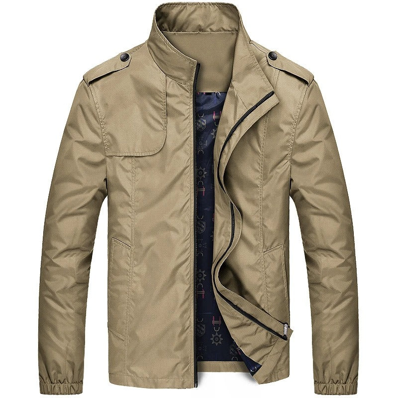 "Herren Cargo-Sommerjacke in Blau, Braun, Grün, Schwarz, lässig, vielseitig, stilvoll, komfortabel."