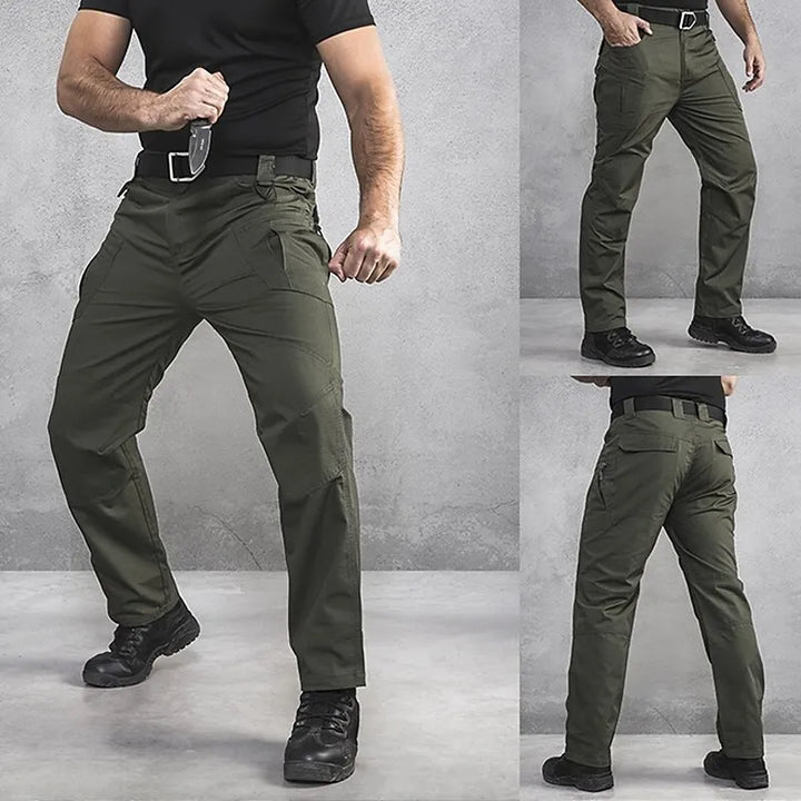 "Herren Cargohose mit modernem Design und funktionalen Taschen, ideal für Outdoor-Abenteuer, aus langlebigem Material."