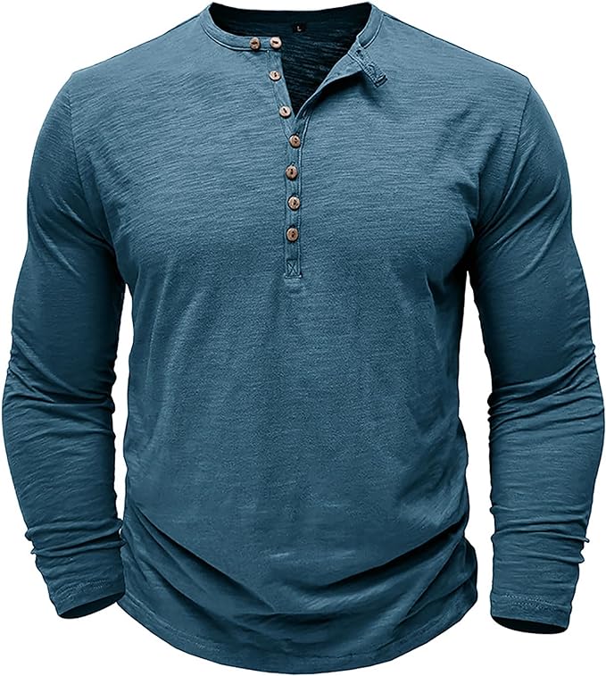 "Herren Casual Baumwolle Shirt, locker geschnitten, in Blau, Dunkelgrün, Schwarz, Weiß, atmungsaktiv, modisch."
