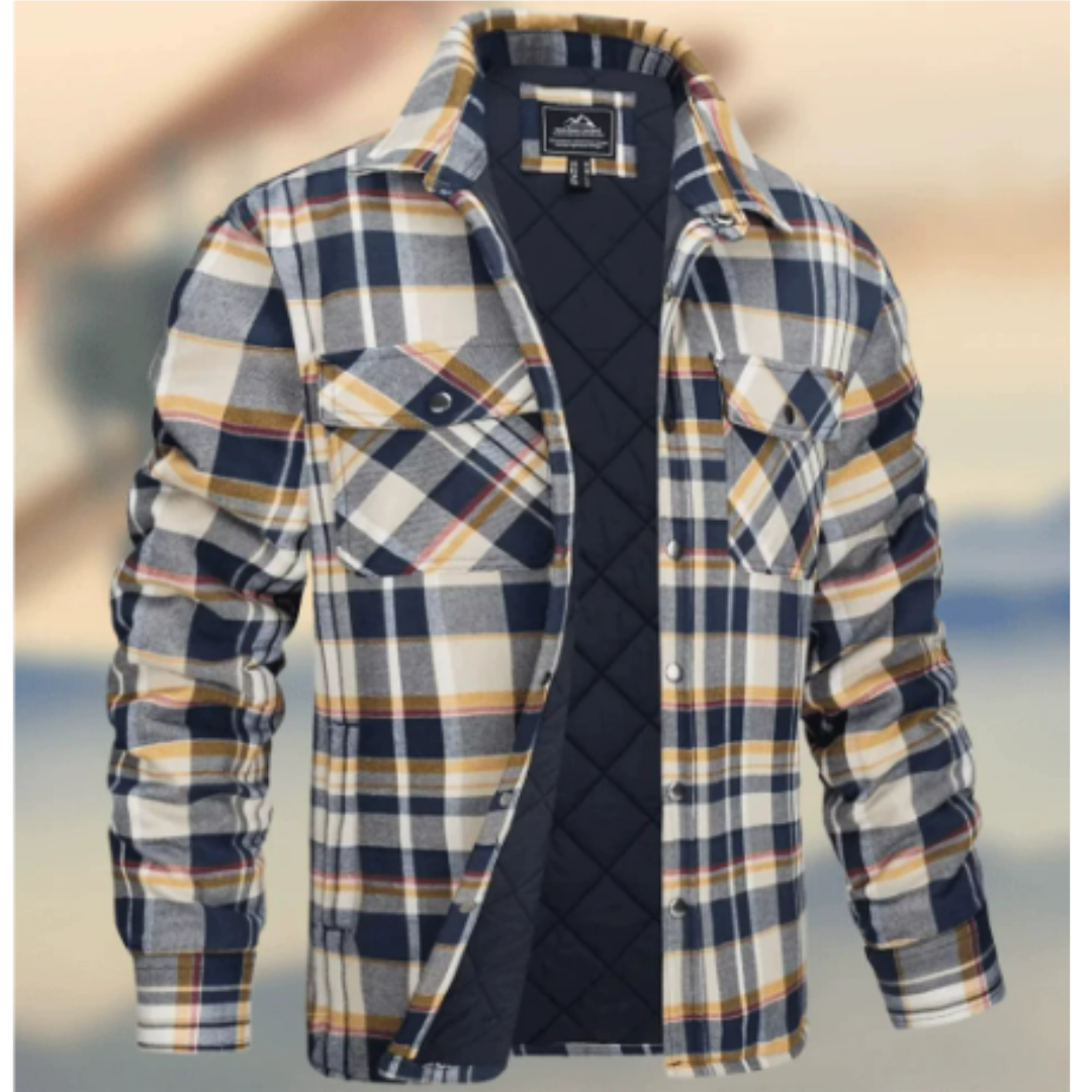"Herren Flanellhemd, Button-Down, kariert, weich und gemütlich, perfekt für kühle Tage, stilvoller Freizeit-Look."