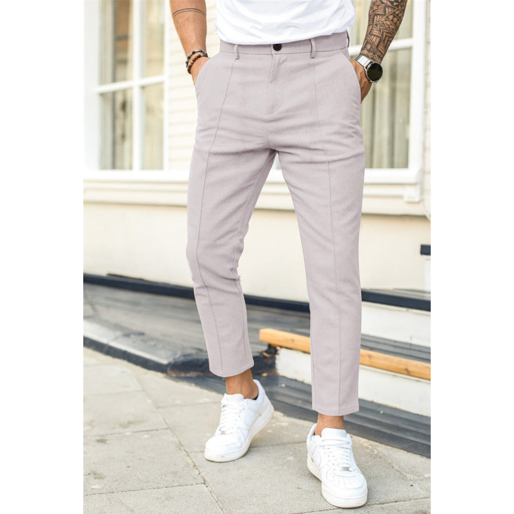 "Herren Freizeithose in Blau, lässiger Stil, bequemes Material, elastischer Bund, geeignet für Alltag und Freizeit"