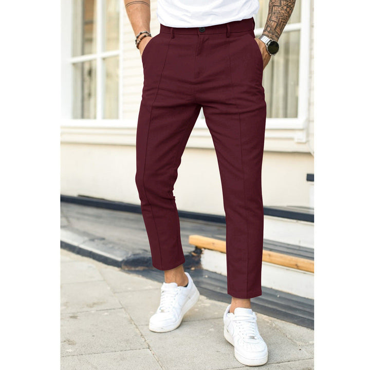 "Herren Freizeithose in Blau, lässiger Stil, bequemes Material, elastischer Bund, geeignet für Alltag und Freizeit"