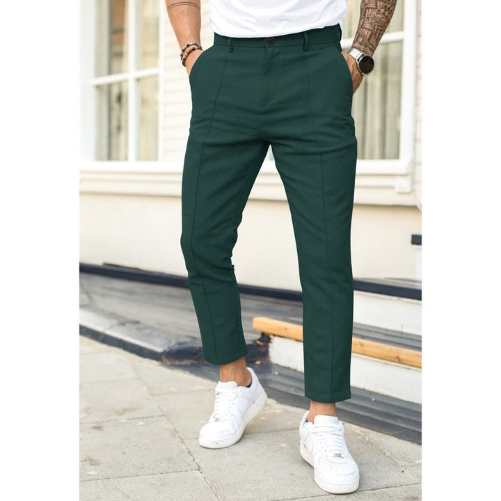 "Herren Freizeithose in Blau, lässiger Stil, bequemes Material, elastischer Bund, geeignet für Alltag und Freizeit"