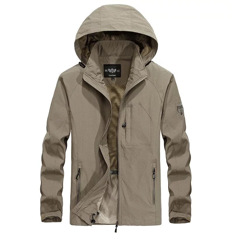 "Herren Frühlingsjacke in klassischer Silhouette, erhältlich in Beige, Blau, Grün, Schwarz, ideal für eleganten Stil"