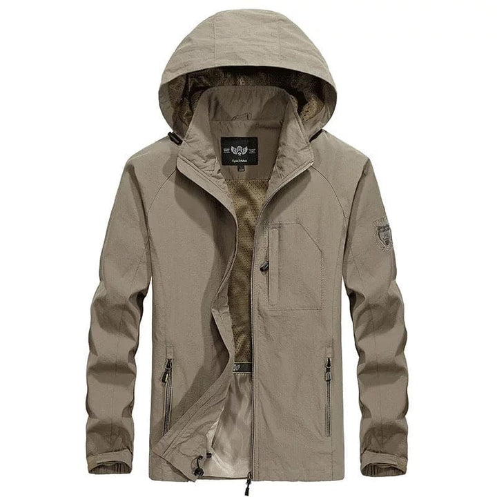 "Herren Frühlingsjacke in klassischer Silhouette, erhältlich in Beige, Blau, Grün, Schwarz, ideal für eleganten Stil"