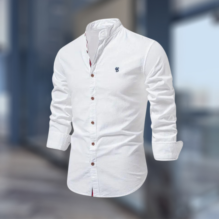 "Herren Langarm Poloshirt in klassischem Design, hochwertig und bequem, passt zu eleganten und lässigen Outfits, modische Far
