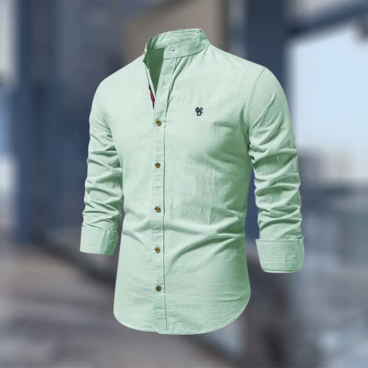 "Herren Langarm Poloshirt in klassischem Design, hochwertig und bequem, passt zu eleganten und lässigen Outfits, modische Far