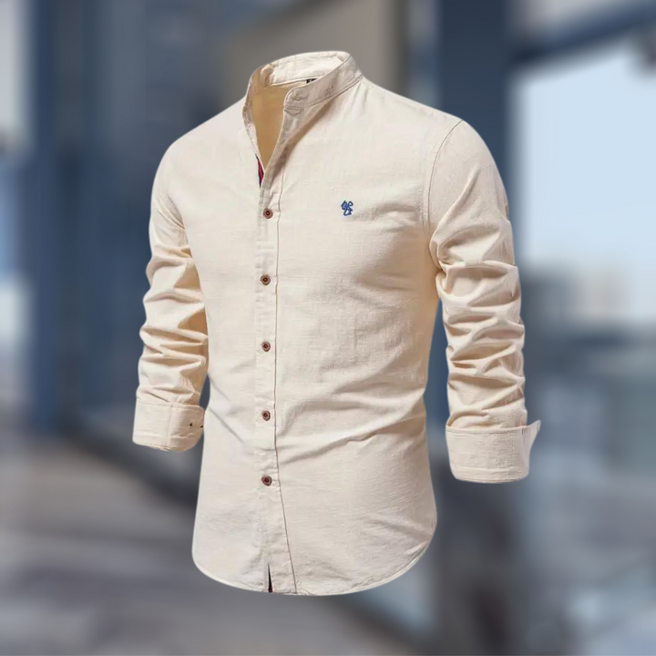 "Herren Langarm Poloshirt in klassischem Design, hochwertig und bequem, passt zu eleganten und lässigen Outfits, modische Far