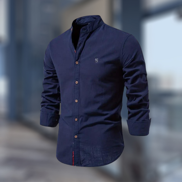 "Herren Langarm Poloshirt in klassischem Design, hochwertig und bequem, passt zu eleganten und lässigen Outfits, modische Far