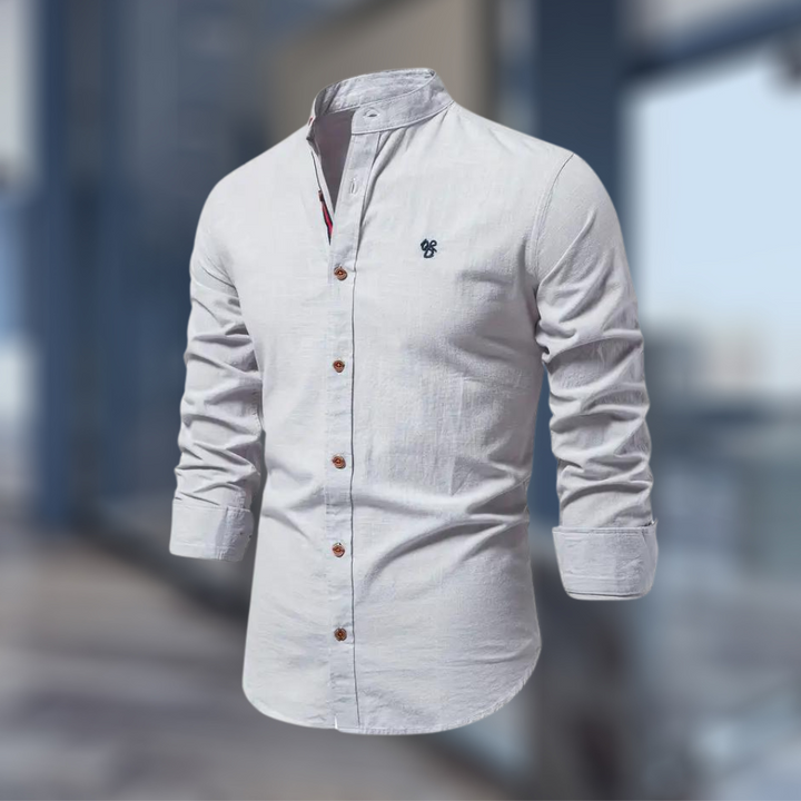 "Herren Langarm Poloshirt in klassischem Design, hochwertig und bequem, passt zu eleganten und lässigen Outfits, modische Far