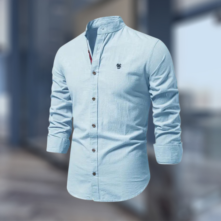 "Herren Langarm Poloshirt in klassischem Design, hochwertig und bequem, passt zu eleganten und lässigen Outfits, modische Far