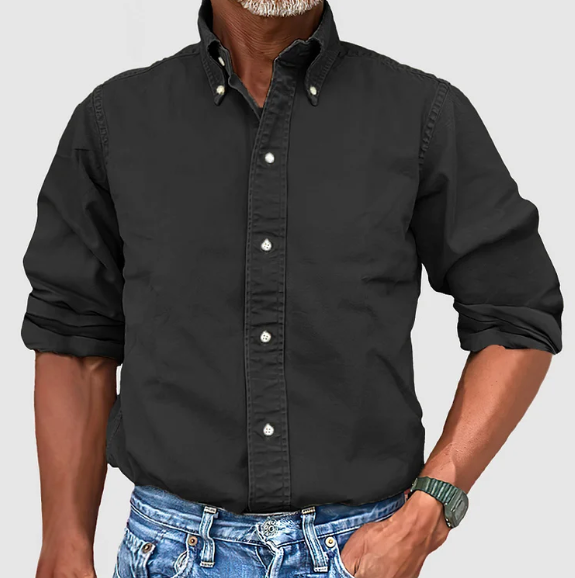 "Herren Langarmhemd, atmungsaktiv, vielseitig, elegantes Design, perfekte Passform, ideal für Sommeroutfits."