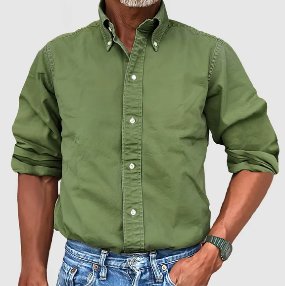"Herren Langarmhemd, atmungsaktiv, vielseitig, elegantes Design, perfekte Passform, ideal für Sommeroutfits."