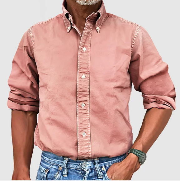 "Herren Langarmhemd, atmungsaktiv, vielseitig, elegantes Design, perfekte Passform, ideal für Sommeroutfits."