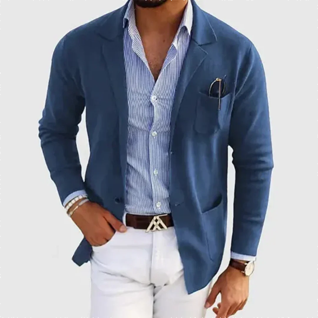 "Herren Lässiger Blazer, stilvoller Look, wärmender Komfort, lockerer Schnitt, vielseitig kombinierbar, elegantes Design"