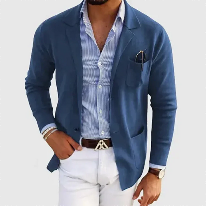 "Herren Lässiger Blazer, stilvoller Look, wärmender Komfort, lockerer Schnitt, vielseitig kombinierbar, elegantes Design"
