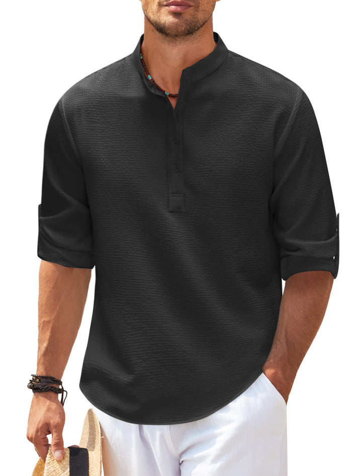 "Herren Longsleeve in elegantem Stil, perfekt für Alltag und Strand, in hochwertigem Material. Komfort und Vielseitigkeit ver