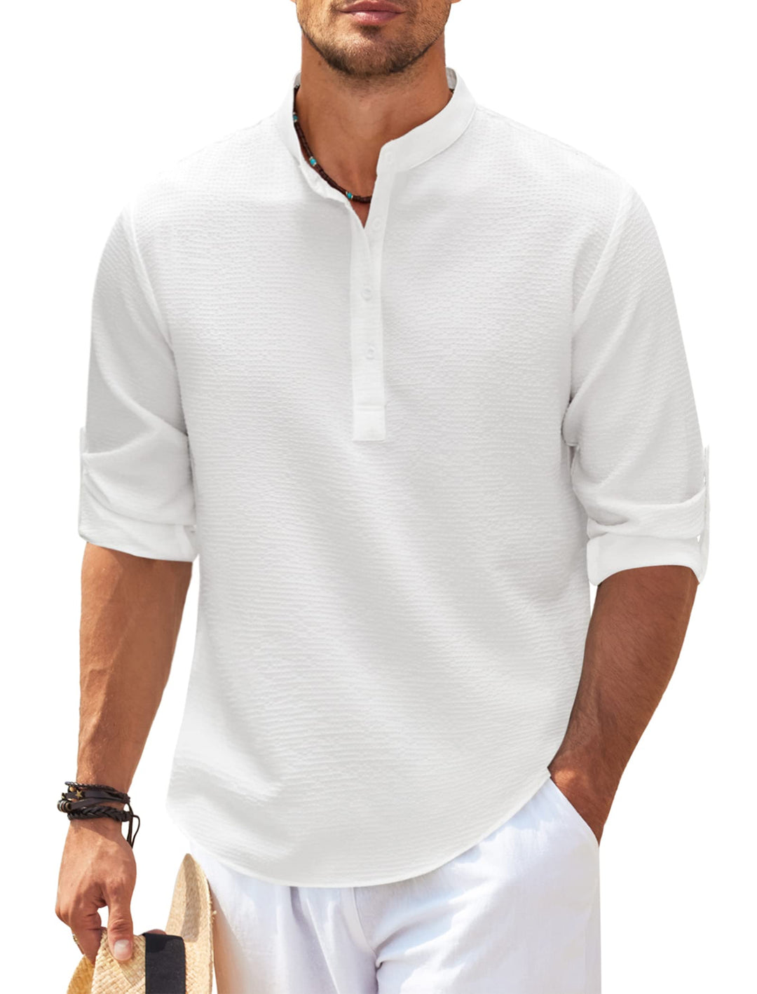 "Herren Longsleeve in elegantem Stil, perfekt für Alltag und Strand, in hochwertigem Material. Komfort und Vielseitigkeit ver