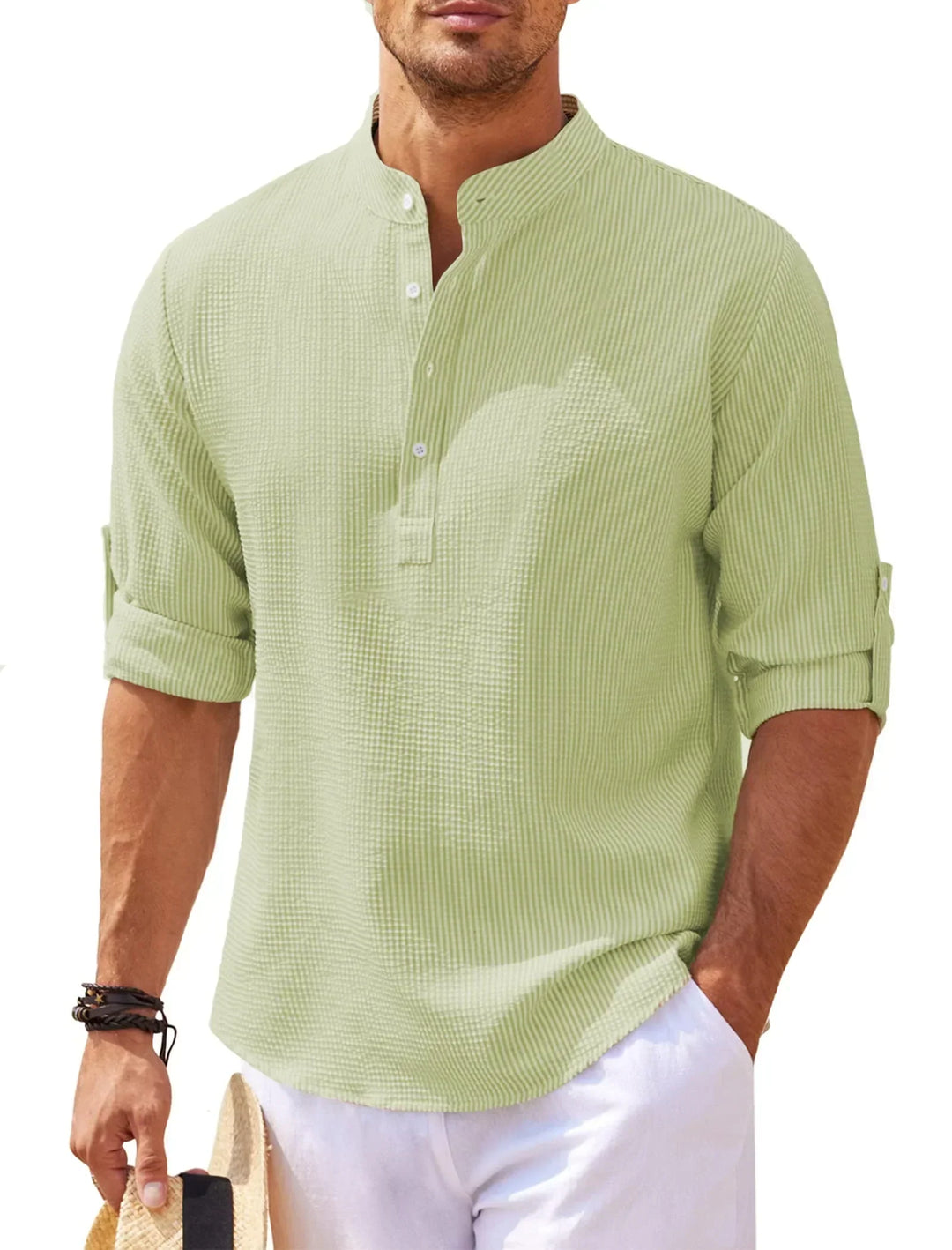 "Herren Longsleeve in elegantem Stil, perfekt für Alltag und Strand, in hochwertigem Material. Komfort und Vielseitigkeit ver