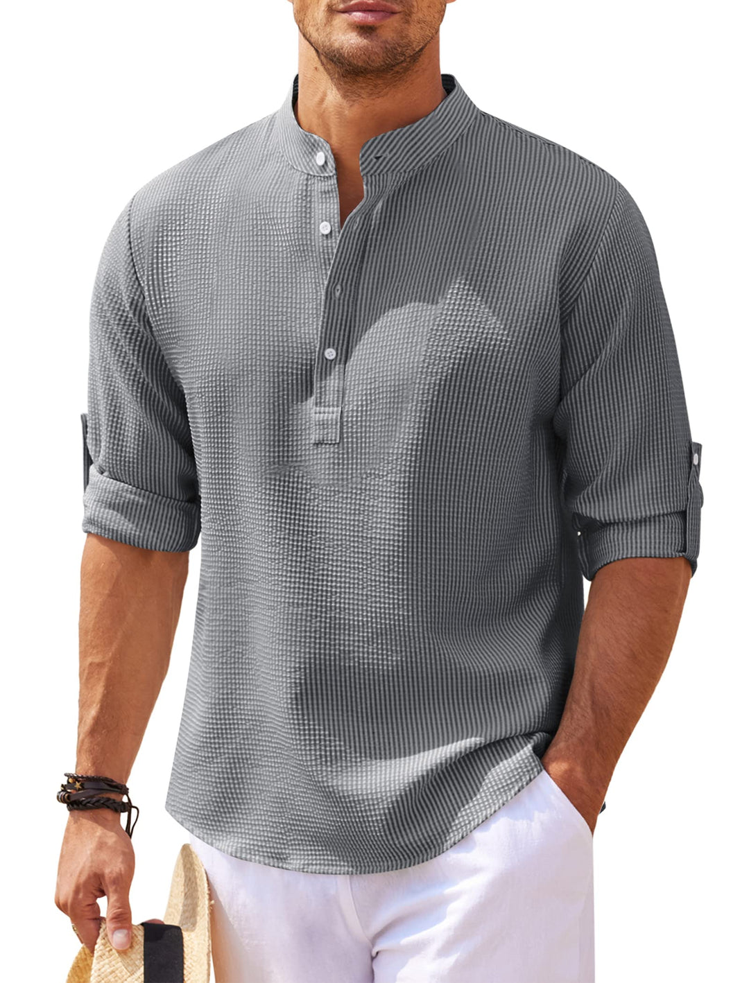 "Herren Longsleeve in elegantem Stil, perfekt für Alltag und Strand, in hochwertigem Material. Komfort und Vielseitigkeit ver