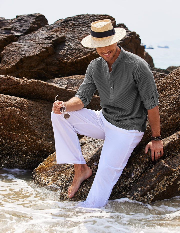 "Herren Longsleeve in elegantem Stil, perfekt für Alltag und Strand, in hochwertigem Material. Komfort und Vielseitigkeit ver