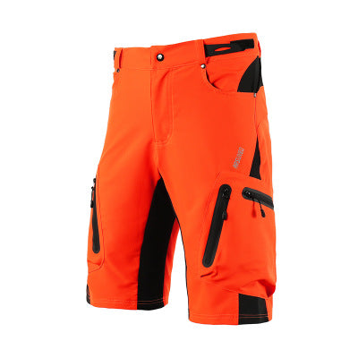 "Herren Outdoor Radhose, atmungsaktiv, elastischer Bund, Reißverschlusstaschen, ideal für Radfahren und Outdoor-Abenteuer."