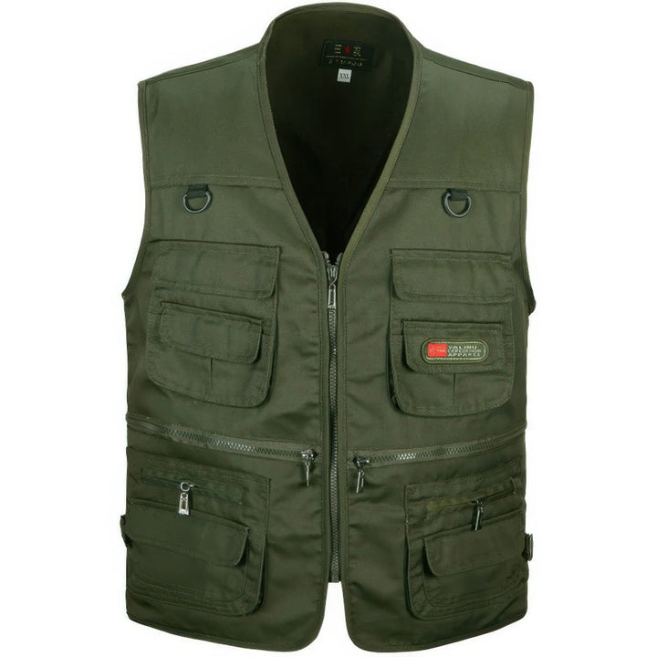 "Herren Outdoor Wanderweste, leicht, atmungsaktiv, wetterfest, mit Taschen, ideal für Wandern und Camping."