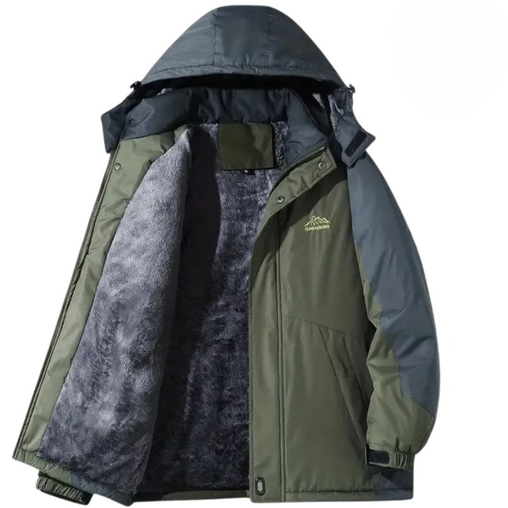 Herren-Outdoorsjacke mit Kapuze - Wasserdicht, Winddicht